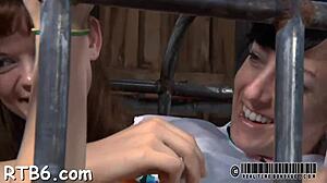 Perfect body pornstar bent over for hardcore doggystyle spanking and pussy pounding bdsm?