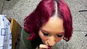 Stepdad Stops Partying Hijastra for Bent Over Assfucking Cock Suck