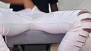 italian stepson with huge cock fucks bed then cums closeup on phone