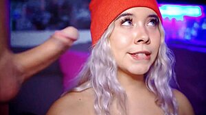 this cute-faced colombian bbw coed starts her day with cock wrapped in her lips sucking submissively