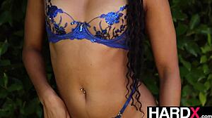 big booty ebony addis fouche begs pound my ass harder in lingerie cowgirl anal