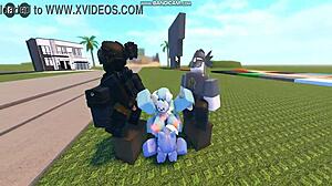 Whoreblox Gangbang Creampie Moment 11