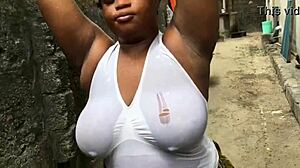 you ever seen a bbw bitch get gangbanged outdoors like this alpha baddie?