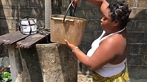 you ever seen a bbw bitch get gangbanged outdoors like this alpha baddie?