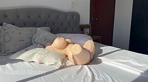 Enticing fuck doll teases with her lifelike curves and seductive poses in intimate play