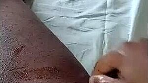 my hands massage this massive homemade military cock pov style teasing every inch