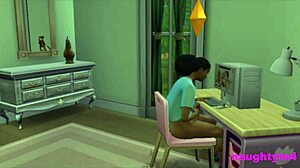 What happens when she catches her futa roommate stroking that monster cock... punished with deep anal?