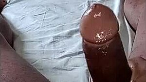 my hands massage this massive homemade military cock pov style teasing every inch