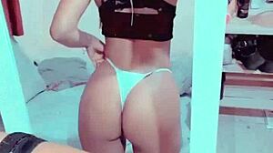 noelia's sexy argentinian teen ass and petite tits from instagram got me hooked 🔥🍑