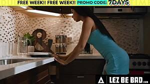 oh damn petite chanel camryn yanks gf ameena green's vibrator to fingerbang that soaked pussy 😈💦