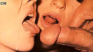 Lost in Vintage Threesomes Dripping with Raw Lesbian Heat