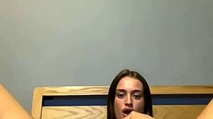 hey slutty goth 19yr old teases her tight ass then fucks it solo like a desperate whore