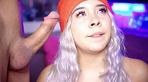 this cute-faced colombian bbw coed starts her day with cock wrapped in her lips sucking submissively