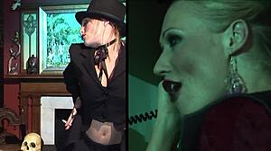 Natalia Faith Fingers Ass and Pussy with Dildo in Lingerie and Pantyhose