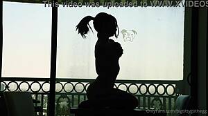 wanna see bigtittygothegg silhouette ride that dildo hard??