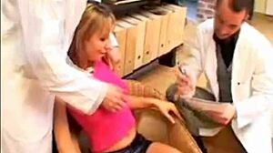 babe spreads wide during intense gyno exam 😏🔥