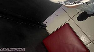 Shameless perfect wife services two hung cocks at gloryhole. Cuckold hubby films it all.