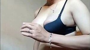 young shemale strokes her throbbing big cock solo till explosion