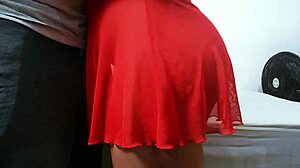 sis-in-law lends her pussy after teasing me in that hot lingerie all day long