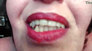 Celebrate 800th with redhead smoking penis pipe till massive cum blast!