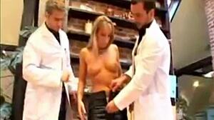 babe spreads wide during intense gyno exam 😏🔥