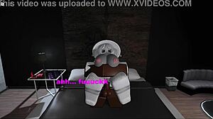 bbc pounds big ass hooker tits out in roblox hotel game