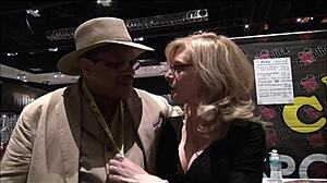 Nina Hartley Gives Dapperdan Private Interracial Cuntlicking Lesson Fingering in Heels Stockings HD