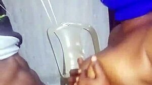 unfaithful mistress takes big black cock cum on tits rough