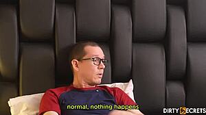 hey, part 1 fucking stepsis right next to oblivious stepdad... wild!