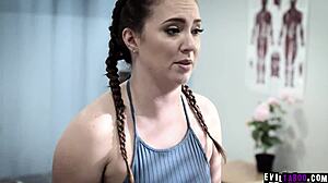 ebony doc tyler knight bends teen patient maddy for anal exam... deepthroat first! 😈