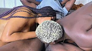 Sharing My Best Friend's BBC in Dripping FFM Threesome Creampie Sloppy