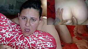 Intrigued by her pleas: Break my tight ass, it hurts so good in pregnant Latina POV