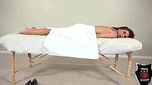 Cheating Italian wife squirts on BBC masseur's monster cock while hubby waits