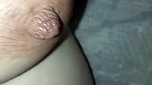 flashing huge tits and belly outdoors