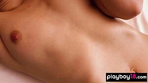 Bubble Bath Beauty Diana Lark Strips Petite Body Revealing Small Tits and Tight Curves