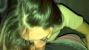 safada gags on choking deepthroat cock spitting cum into her pierced nipples and small tits