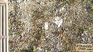 Oh man, spying teen hitchhiker Nadia Capri loves cock outdoors!