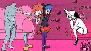Goth Clown Cartoon Delivers Wild Hardcore Sex Fun!