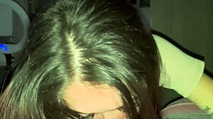 safada gags on choking deepthroat cock spitting cum into her pierced nipples and small tits