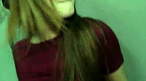 Damn this teen can't get enough of that huge black cock at the gloryhole 😍💦