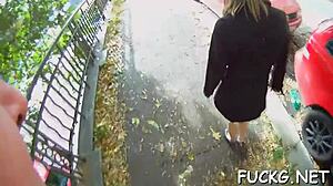 Guy in Spy Glasses Rams Glasses-Wearing Teen's Tight Fur Pie Hard