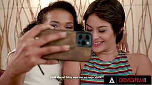 oh man devils film alina ali straps on nicole aria her straight bff??