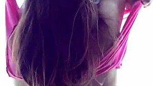 lisa ann kneels in lingerie stroking and sucking that hard cock pole deep in her milf throat