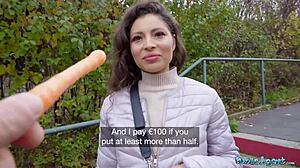 Public Agent's Big-Titted Helina Dream Sneakily Sucks Huge Dick Before Wild POV Pound