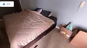 showing off new apartment then breaking it in with rough interracial fuck ft amberzinha