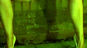 naughty milf sneaks into stranger's garden for wet pussy pounding while husband films close-up