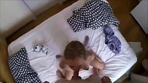 skinny blonde teen wakes up horny for morning pov cock ride