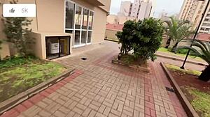 showing off new apartment then breaking it in with rough interracial fuck ft amberzinha