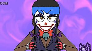Goth Clown Cartoon Delivers Wild Hardcore Sex Fun!