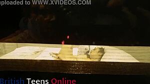 your hot neighbour fingers herself wildly as you spy secretly